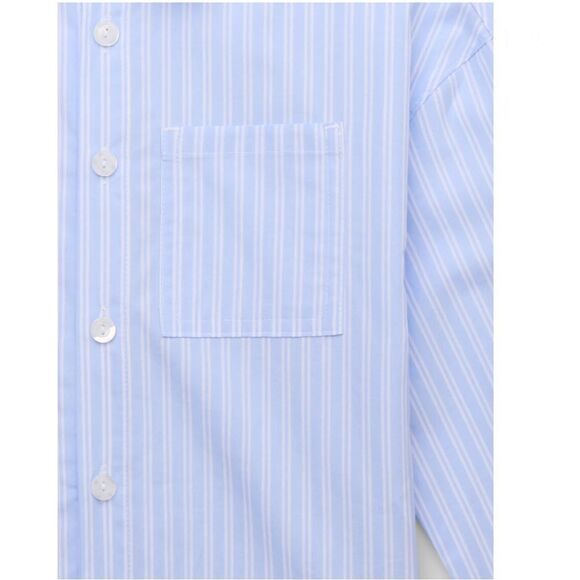 Little Girls Cotton Button-Down Shirts with Long Sleeves 2-Pack Size S/6X - Picture 8 of 8